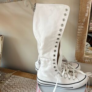 Converse White High-Top Sneakers